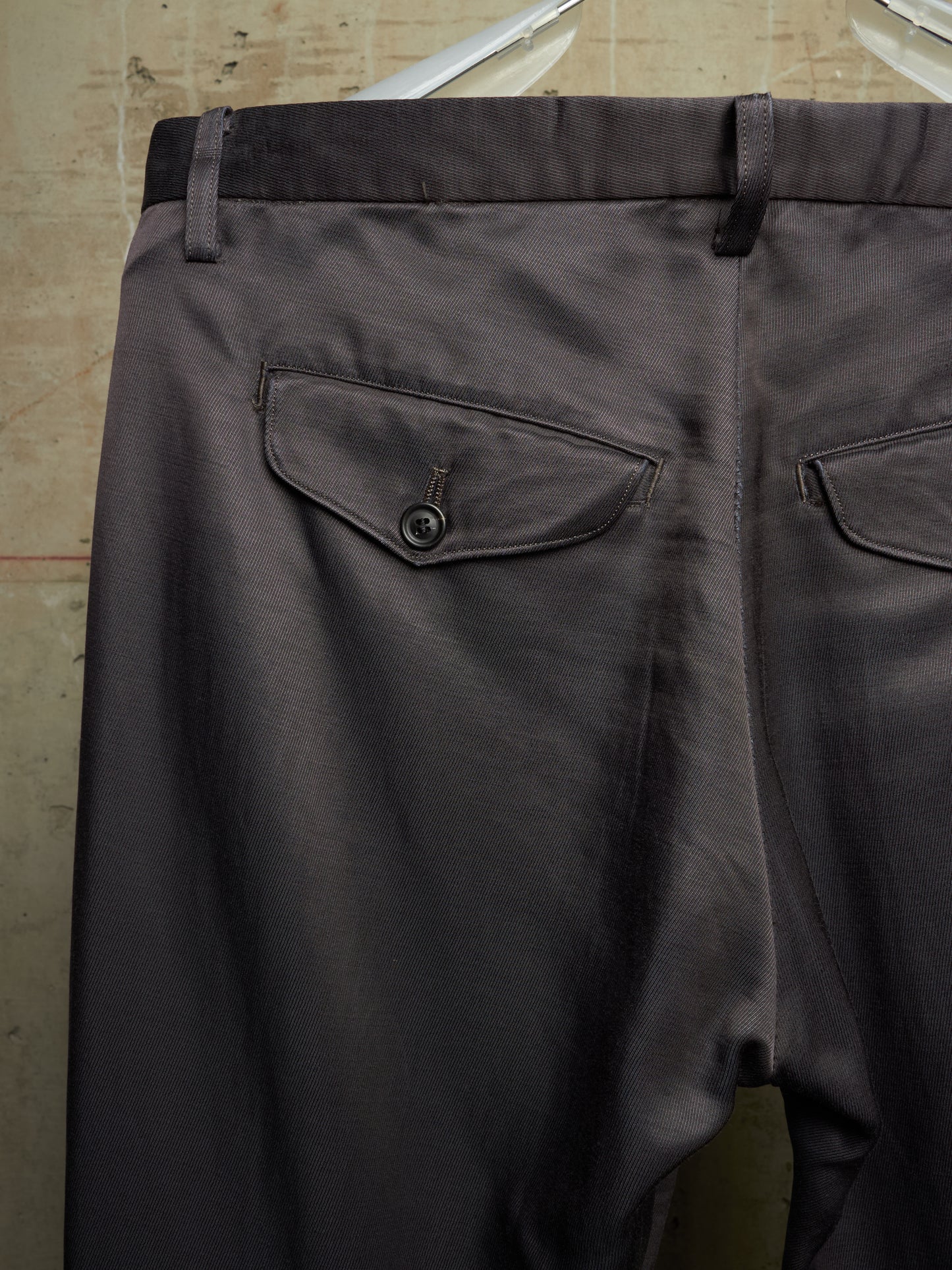 Julius_7 AW09 "CANON_2[protection_ism;]" Cotton Cupro Jersey Bootcut Pants
