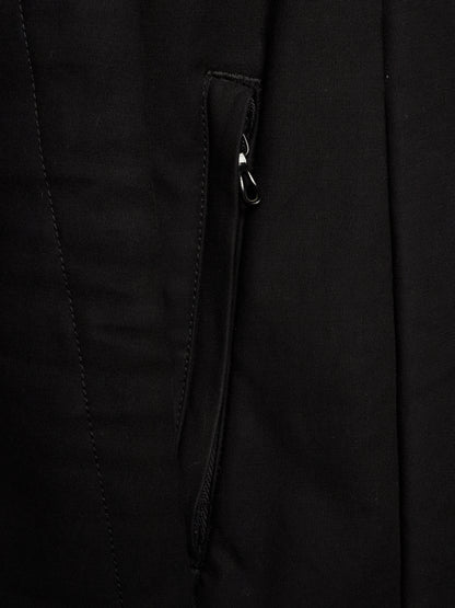 Julius_7 AW16-17 "beast;" Padded Asymmetric Zip Cotton High Neck Jacket