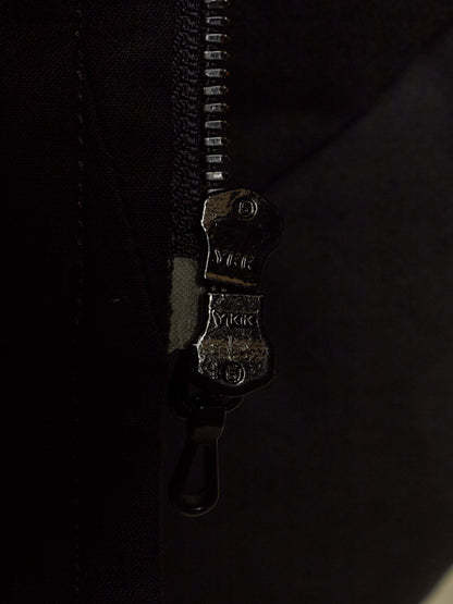 Julius_7 AW16-17 "beast;" Padded Asymmetric Zip Cotton High Neck Jacket