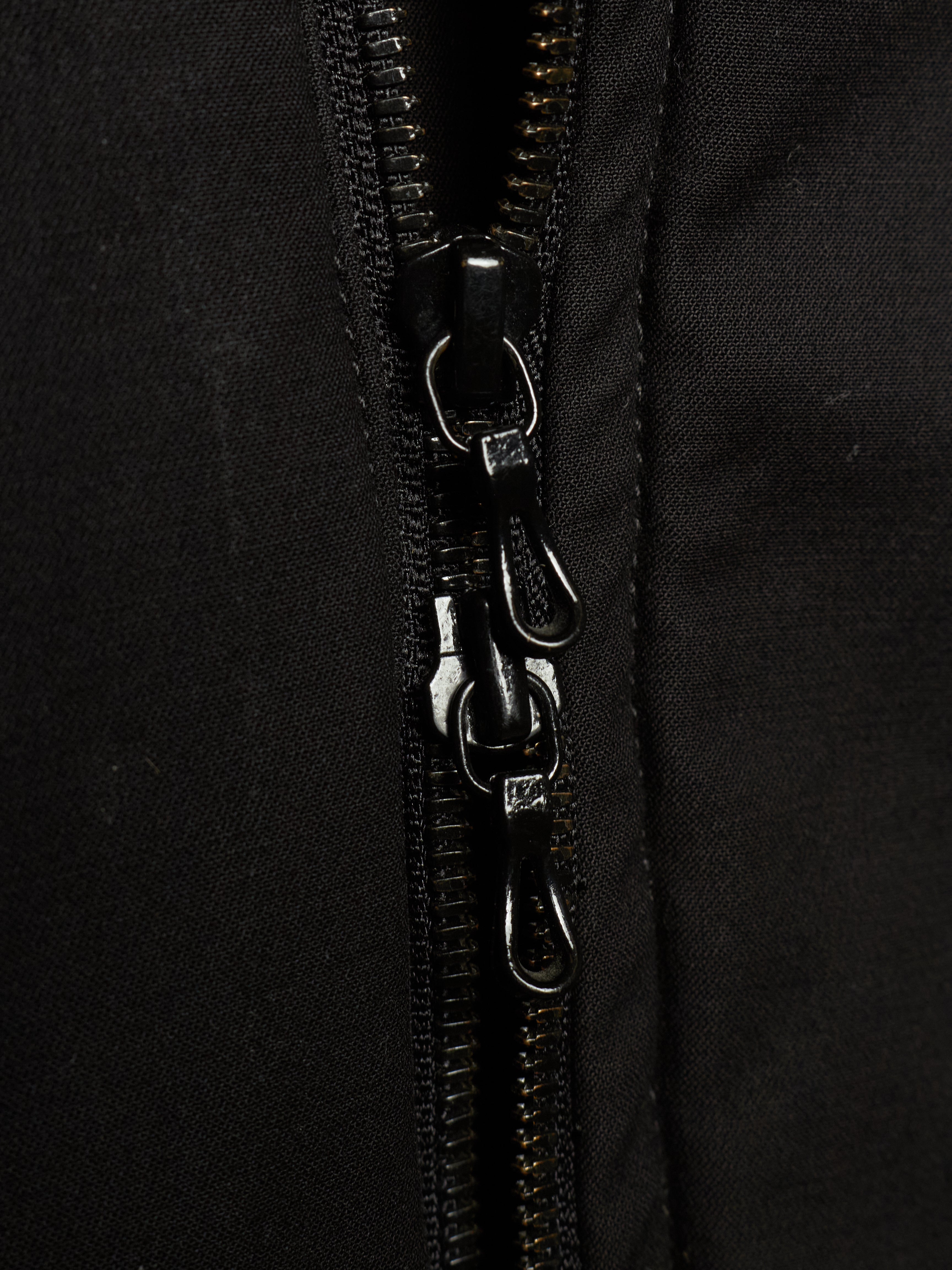 JULIUS Padded Asymmetric Zip Cotton High Neck Jacket | DRIEW