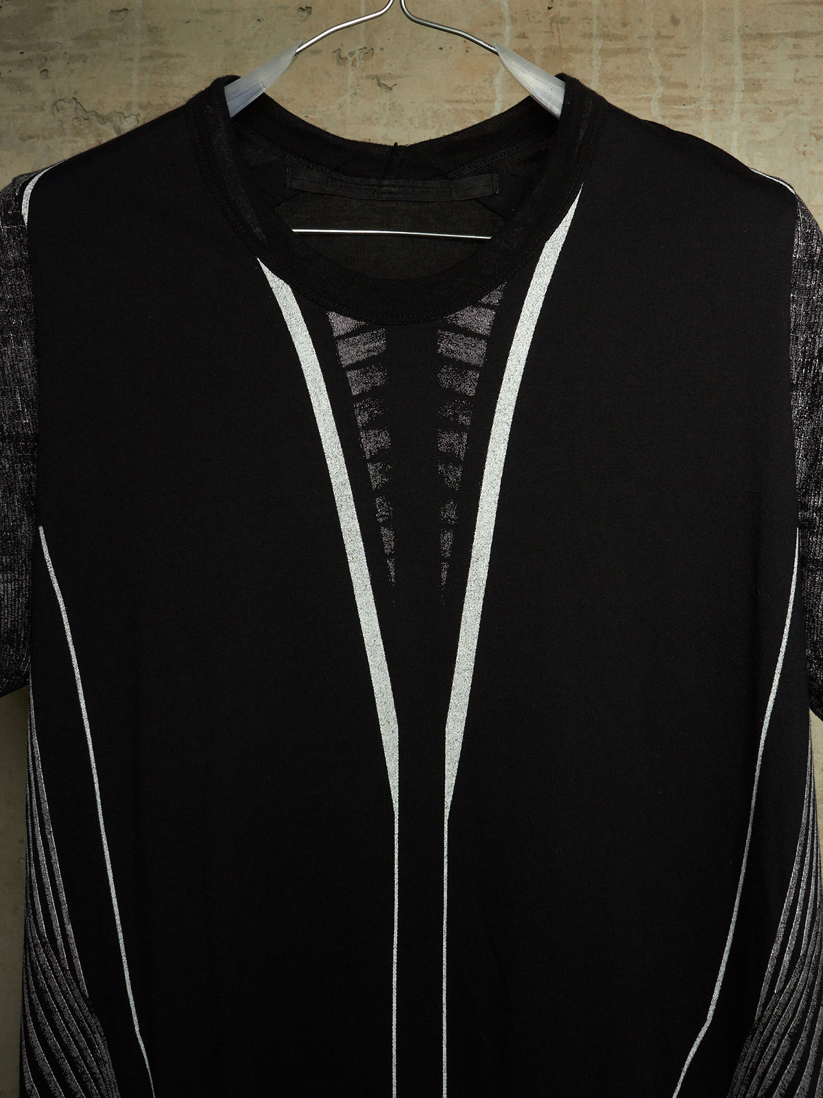 Julius_7 SS15 "prism;" Geometric Graphic Print Longline T-shirt