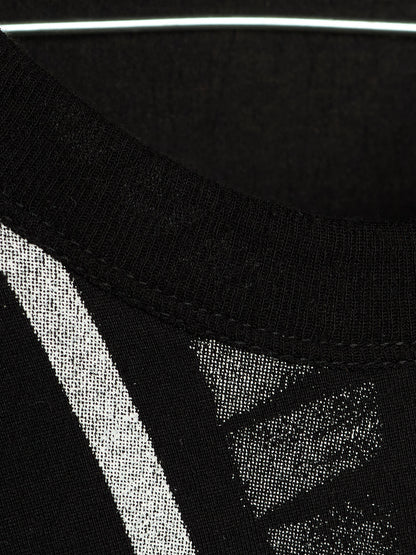 Julius_7 SS15 "prism;" Geometric Graphic Print Longline T-shirt