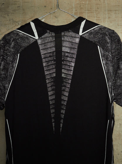Julius_7 SS15 "prism;" Geometric Graphic Print Longline T-shirt