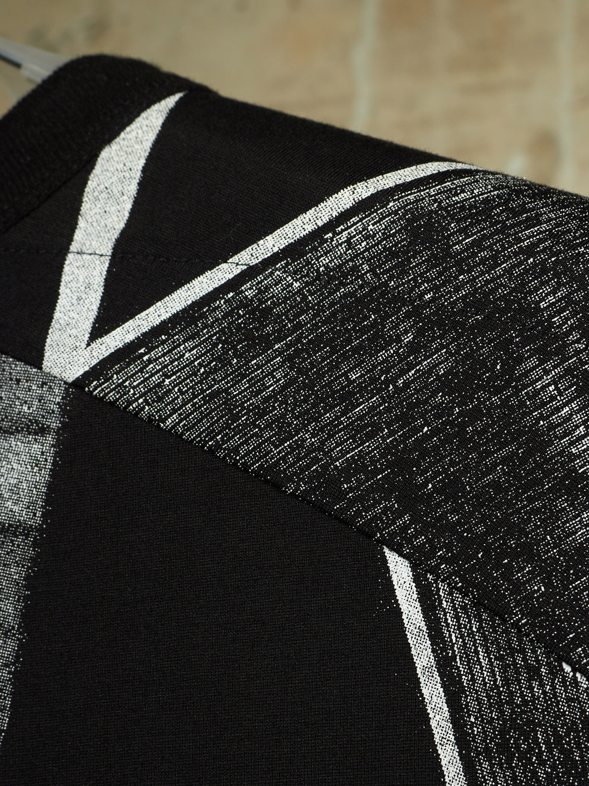 Julius_7 SS15 "prism;" Geometric Graphic Print Longline T-shirt