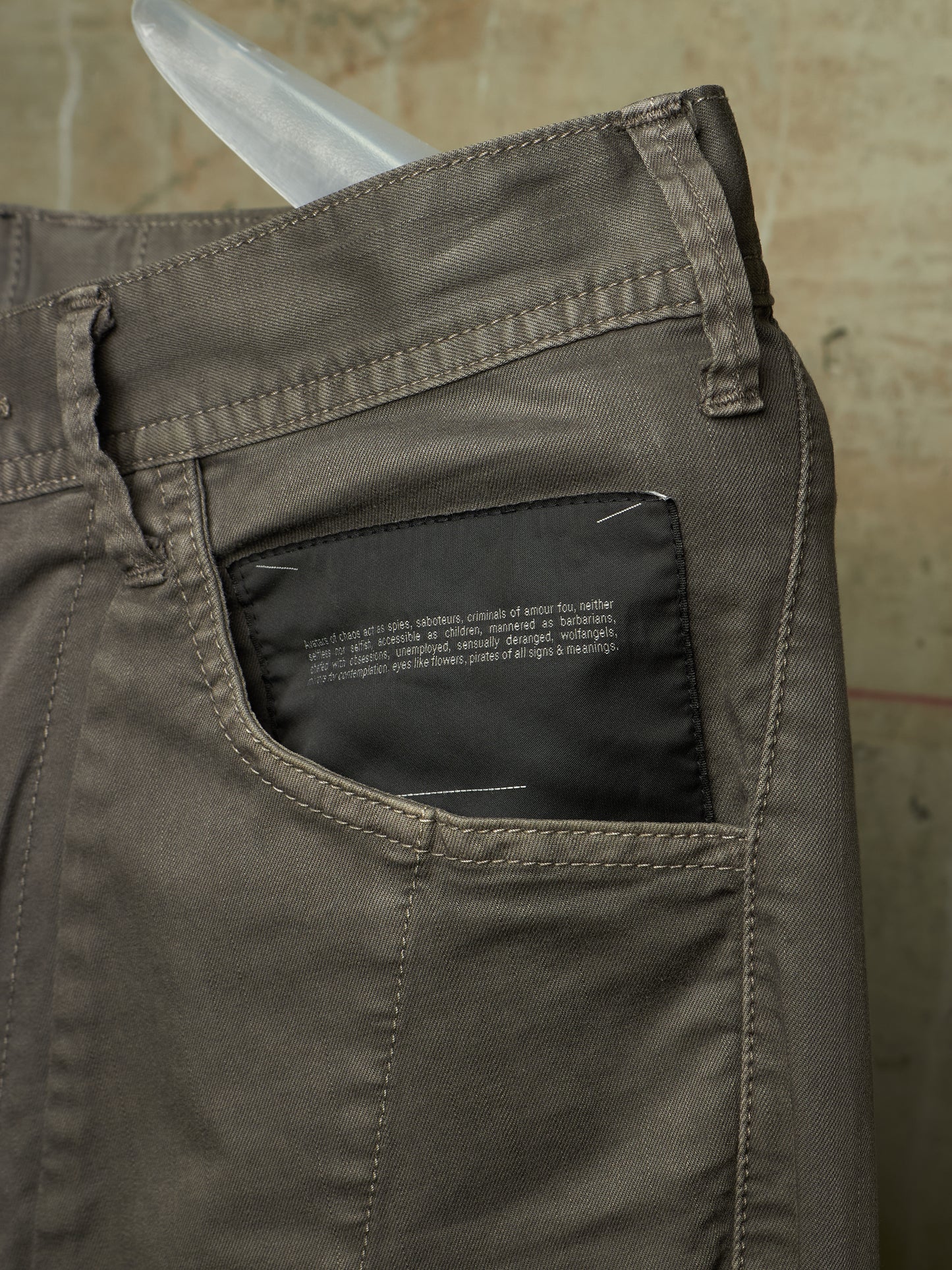 Julius_7 SS16 "sefiroth;" Grey Drop-crotch J-Cut 5oz Skinny Denim