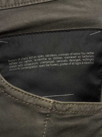 Julius_7 SS16 "sefiroth;" Grey Drop-crotch J-Cut 5oz Skinny Denim
