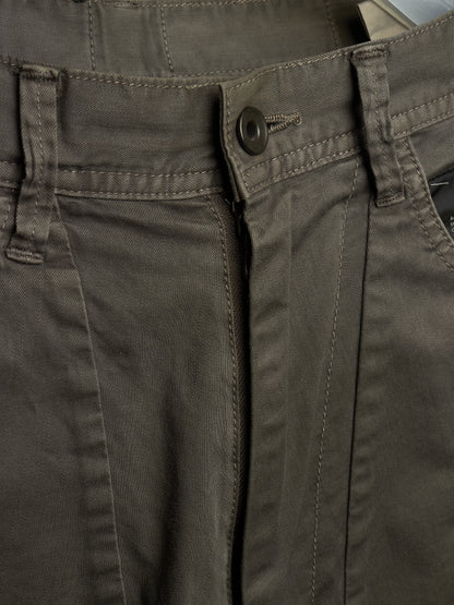Julius_7 SS16 "sefiroth;" Grey Drop-crotch J-Cut 5oz Skinny Denim