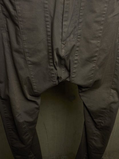 Julius_7 SS16 "sefiroth;" Grey Drop-crotch J-Cut 5oz Skinny Denim