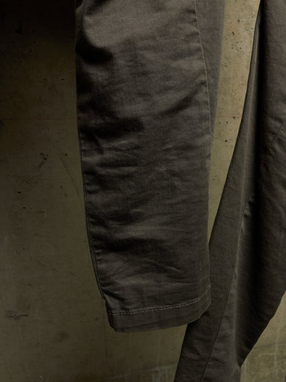 Julius_7 SS16 "sefiroth;" Grey Drop-crotch J-Cut 5oz Skinny Denim