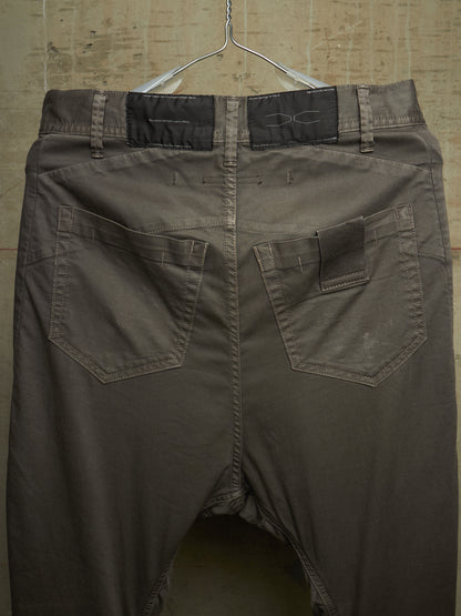 Julius_7 SS16 "sefiroth;" Grey Drop-crotch J-Cut 5oz Skinny Denim