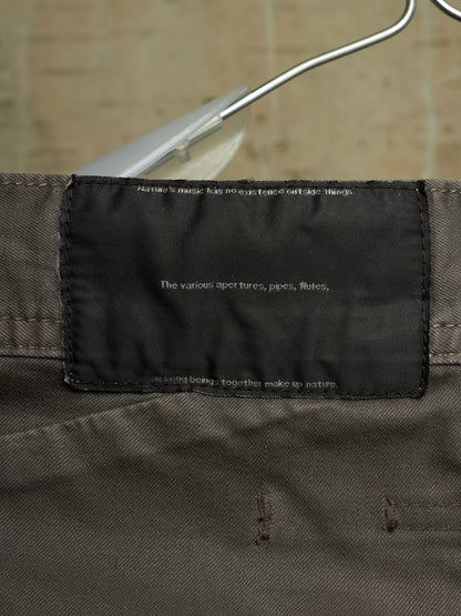 Julius_7 SS16 "sefiroth;" Grey Drop-crotch J-Cut 5oz Skinny Denim