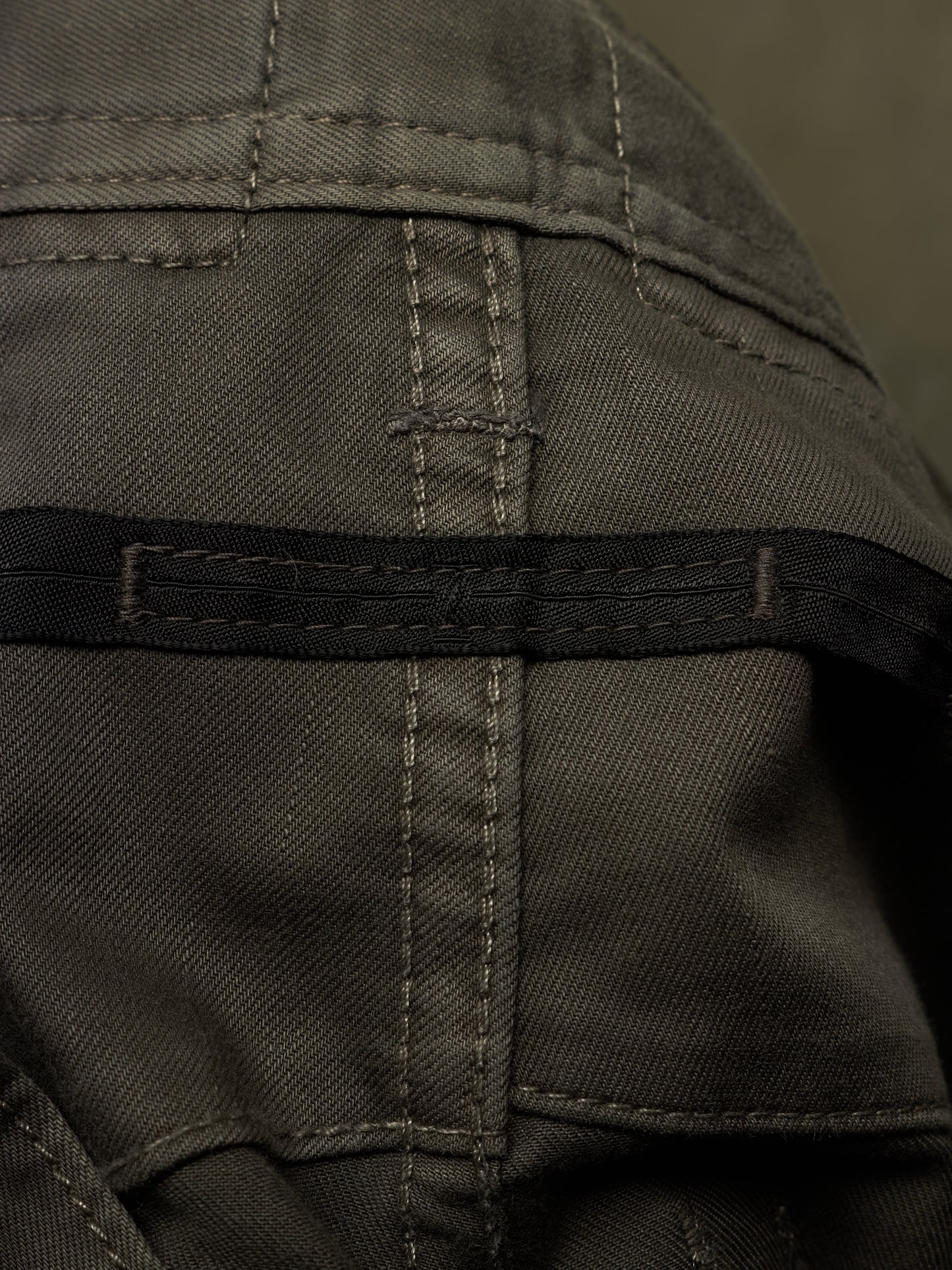 Julius_7 SS16 "sefiroth;" Grey Drop-crotch J-Cut 5oz Skinny Denim