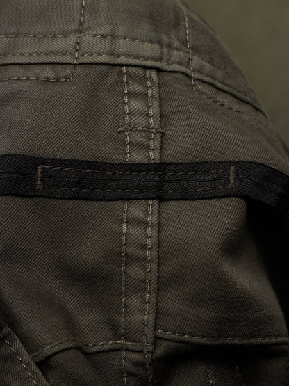 Julius_7 SS16 "sefiroth;" Grey Drop-crotch J-Cut 5oz Skinny Denim