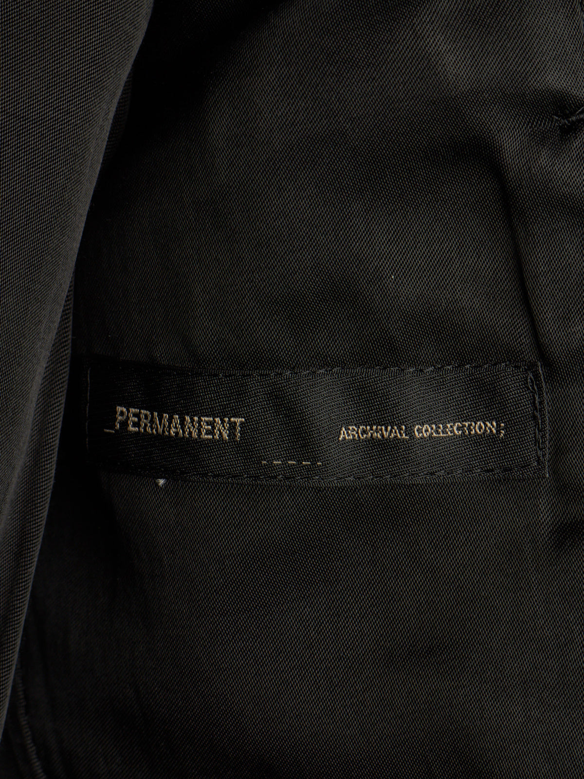 Julius_7 SS23 "_PERMANENT" Black Nylon Cotton Grosgrain Dual Zip Blazer