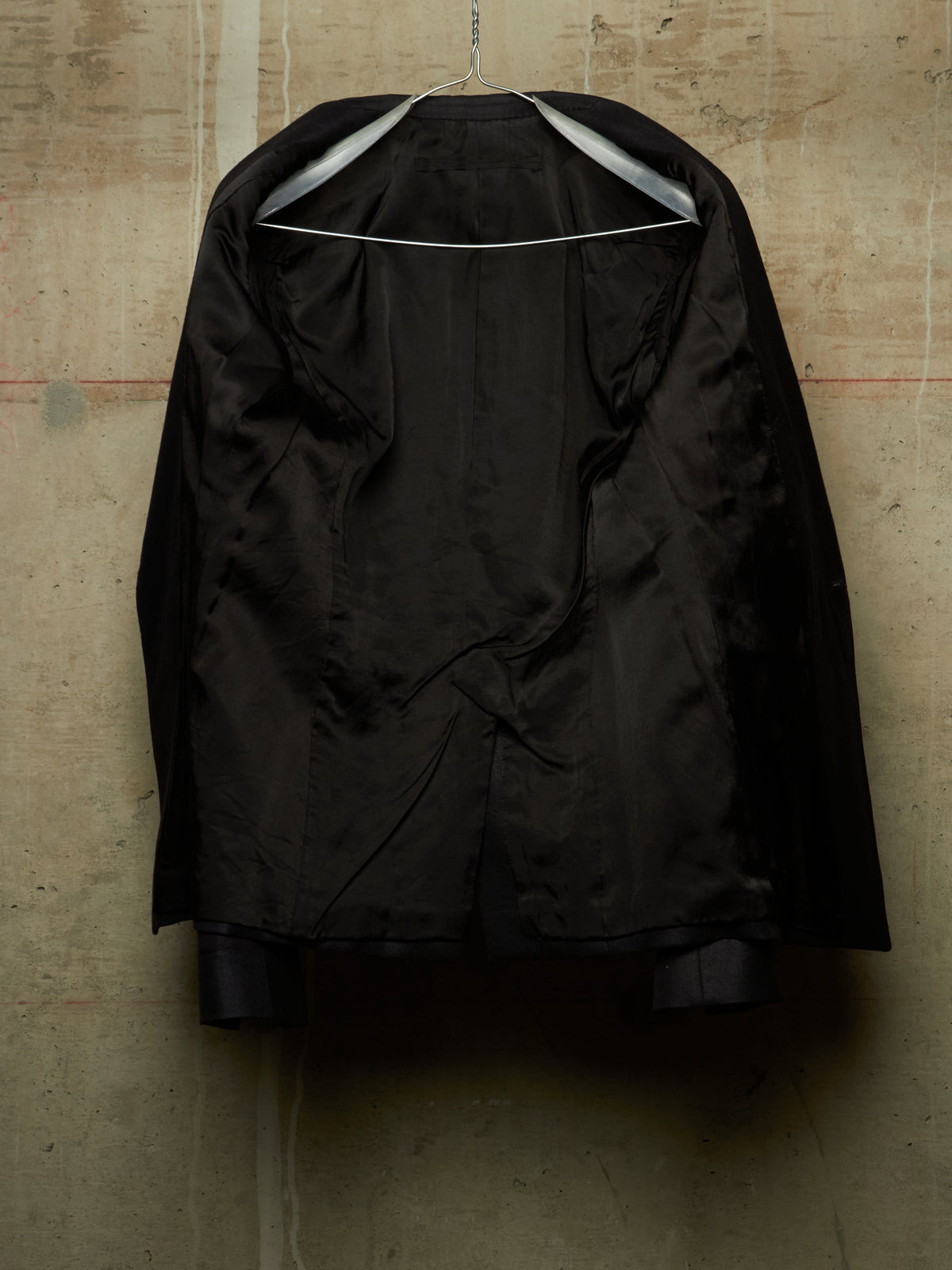 Julius_7 AW15-16 "sphere;" Wool Saxony Geometric Single Button Blazer