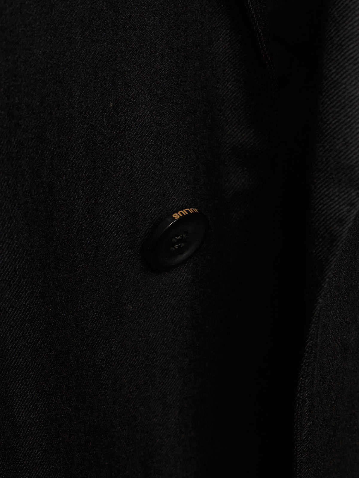 Julius_7 AW15-16 "sphere;" Wool Saxony Geometric Single Button Blazer