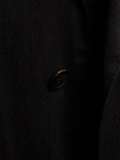 Julius_7 AW15-16 "sphere;" Wool Saxony Geometric Single Button Blazer