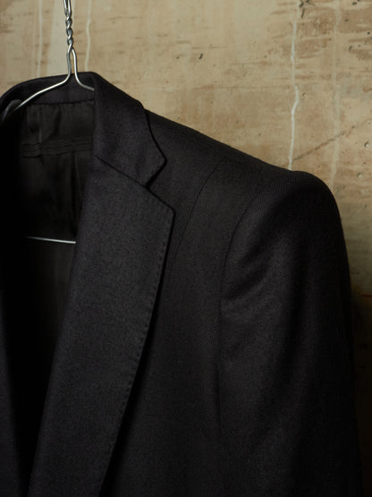 Julius_7 AW15-16 "sphere;" Wool Saxony Geometric Single Button Blazer