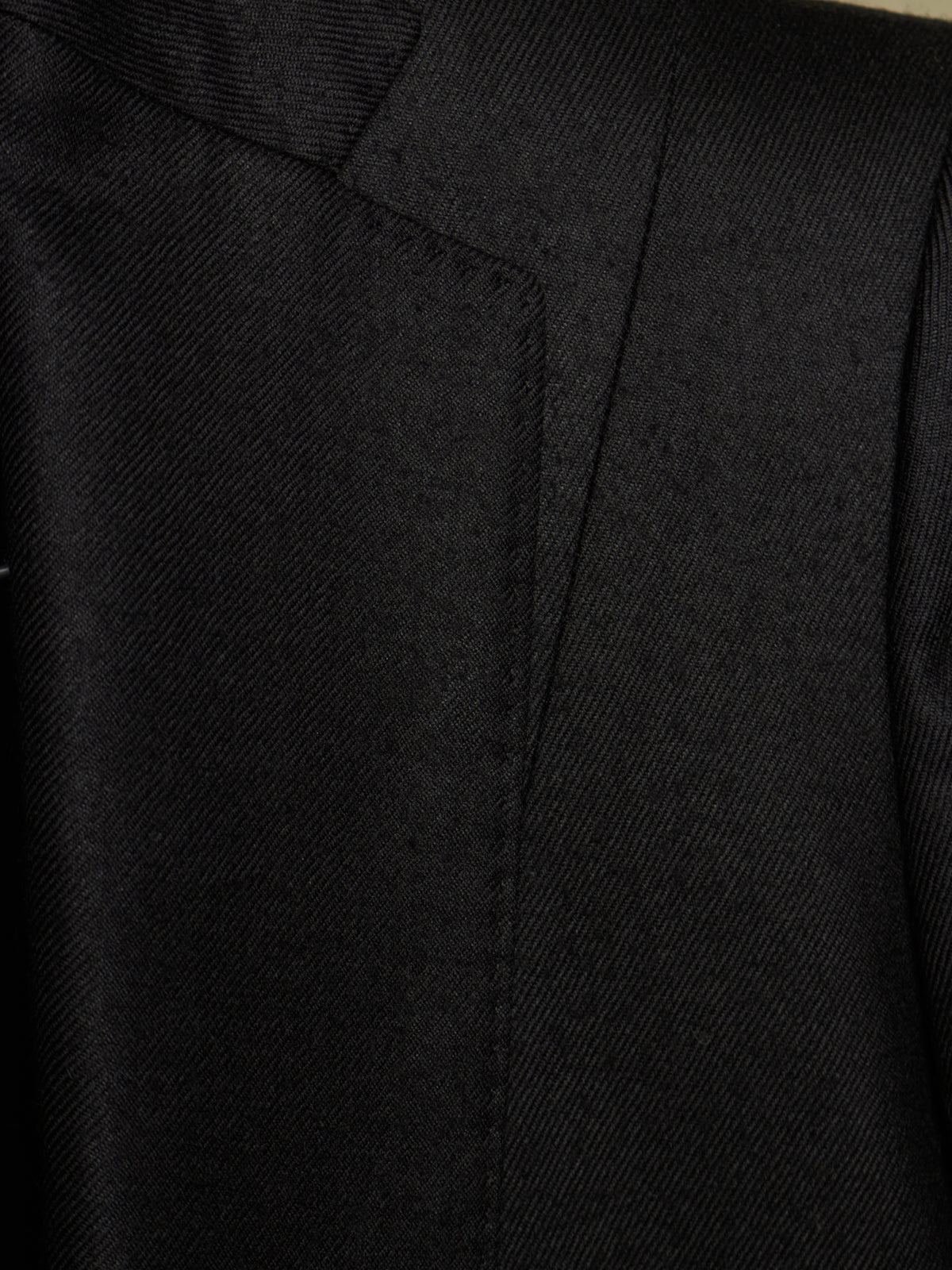 Julius_7 AW15-16 "sphere;" Wool Saxony Geometric Single Button Blazer