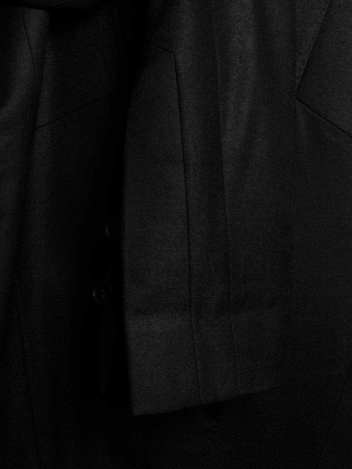 Julius_7 AW15-16 "sphere;" Wool Saxony Geometric Single Button Blazer