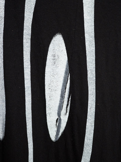 Julius_7 AW14-15 "Glitch;" Vomit Asymmetric Cut Graphic Print T-shirt