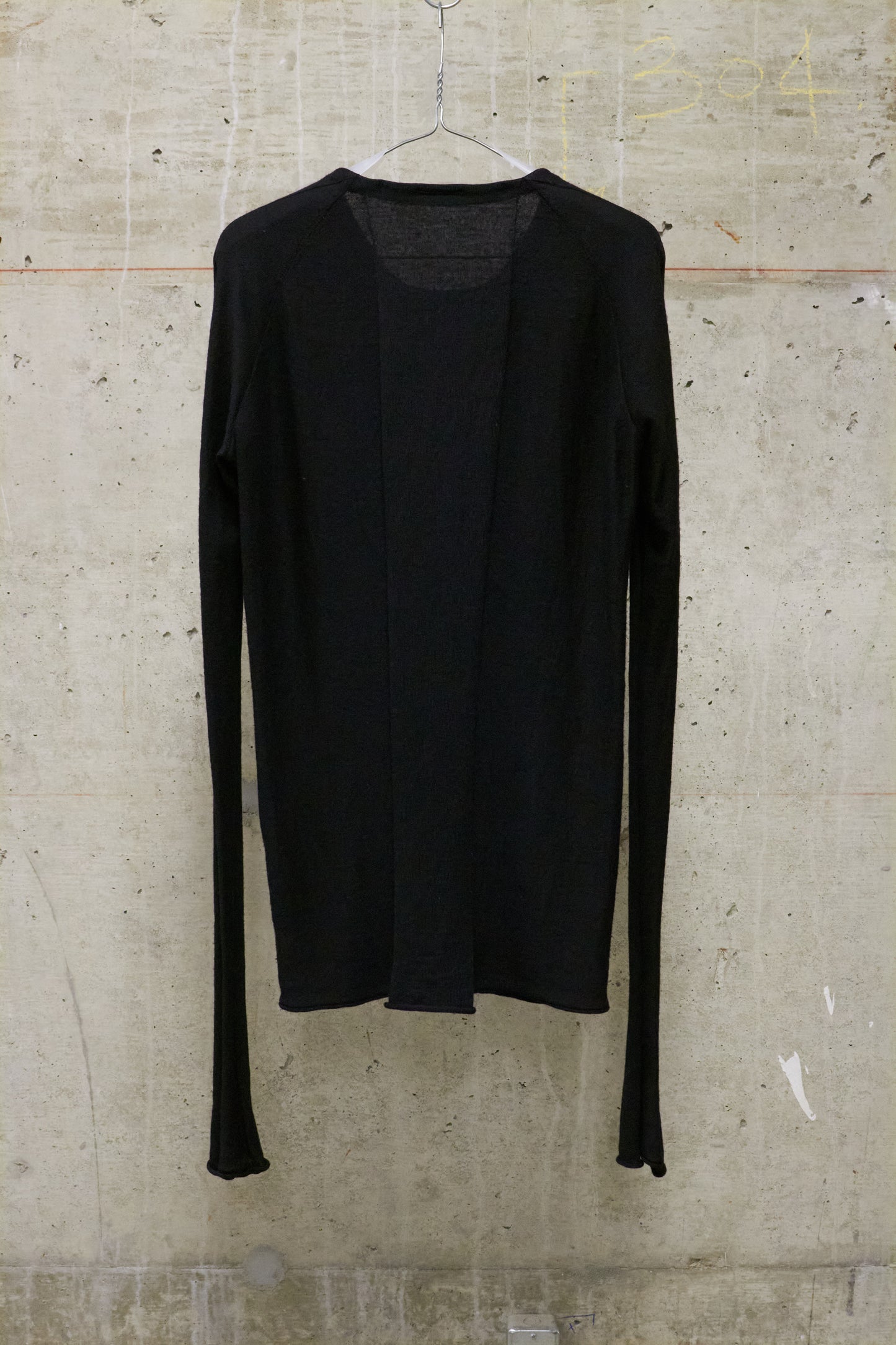 Julius_7 AW14-15 "Glitch:" Wool Silk Box Pleat Raglan Knit Long-sleeves