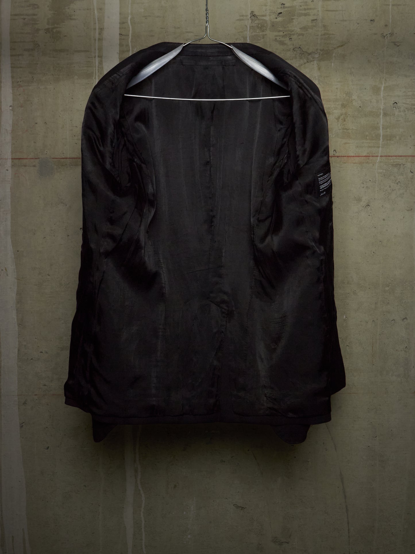 Julius_7 SS15 "prism;" Wool Viscose Twill Geometric Single Button Blazer
