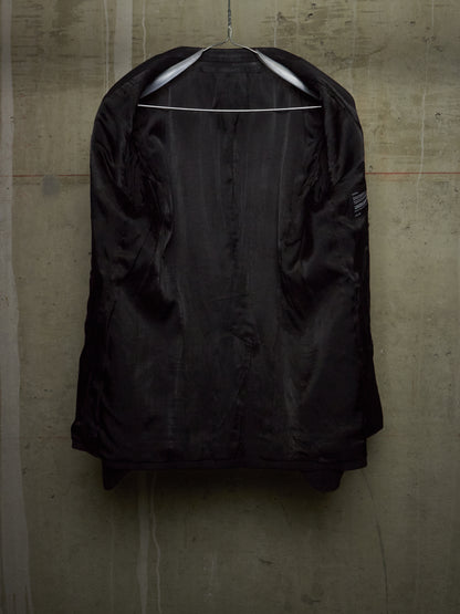 Julius_7 SS15 "prism;" Wool Viscose Twill Geometric Single Button Blazer