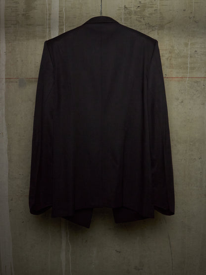 Julius_7 SS15 "prism;" Wool Viscose Twill Geometric Single Button Blazer
