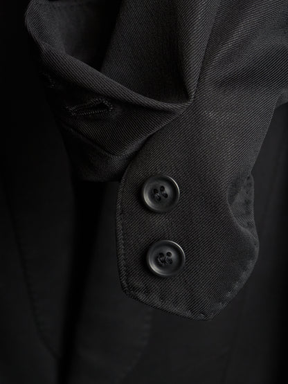 Julius_7 SS15 "prism;" Wool Viscose Twill Geometric Single Button Blazer