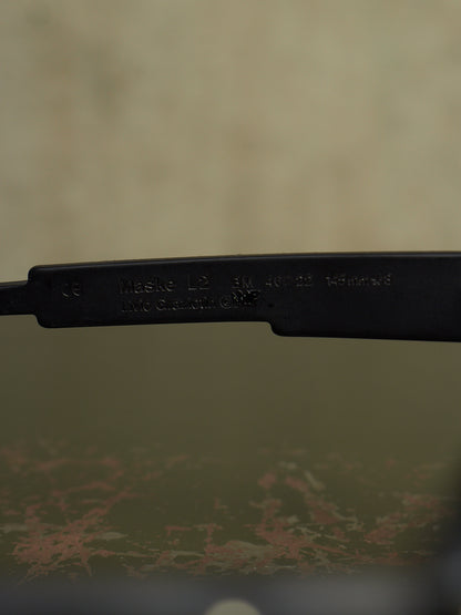 KUBORAUM x Julius_7 'Maske A1 BM ES' Burnt Leather Round Lens Sunglasses