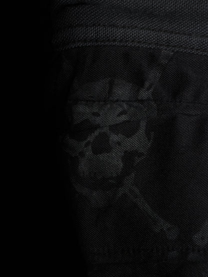 L.G.B. Early 00s 'BIG BAD WOLF' Charcoal Grey Multi Zip Flare Denim