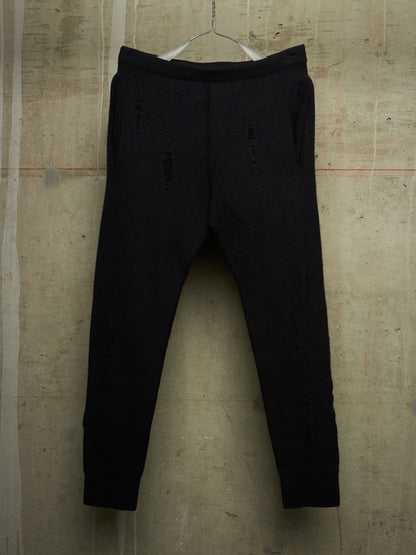 Label Under Construction ‘40YMPN74’ Distressed Lunar Cashmere Joggers