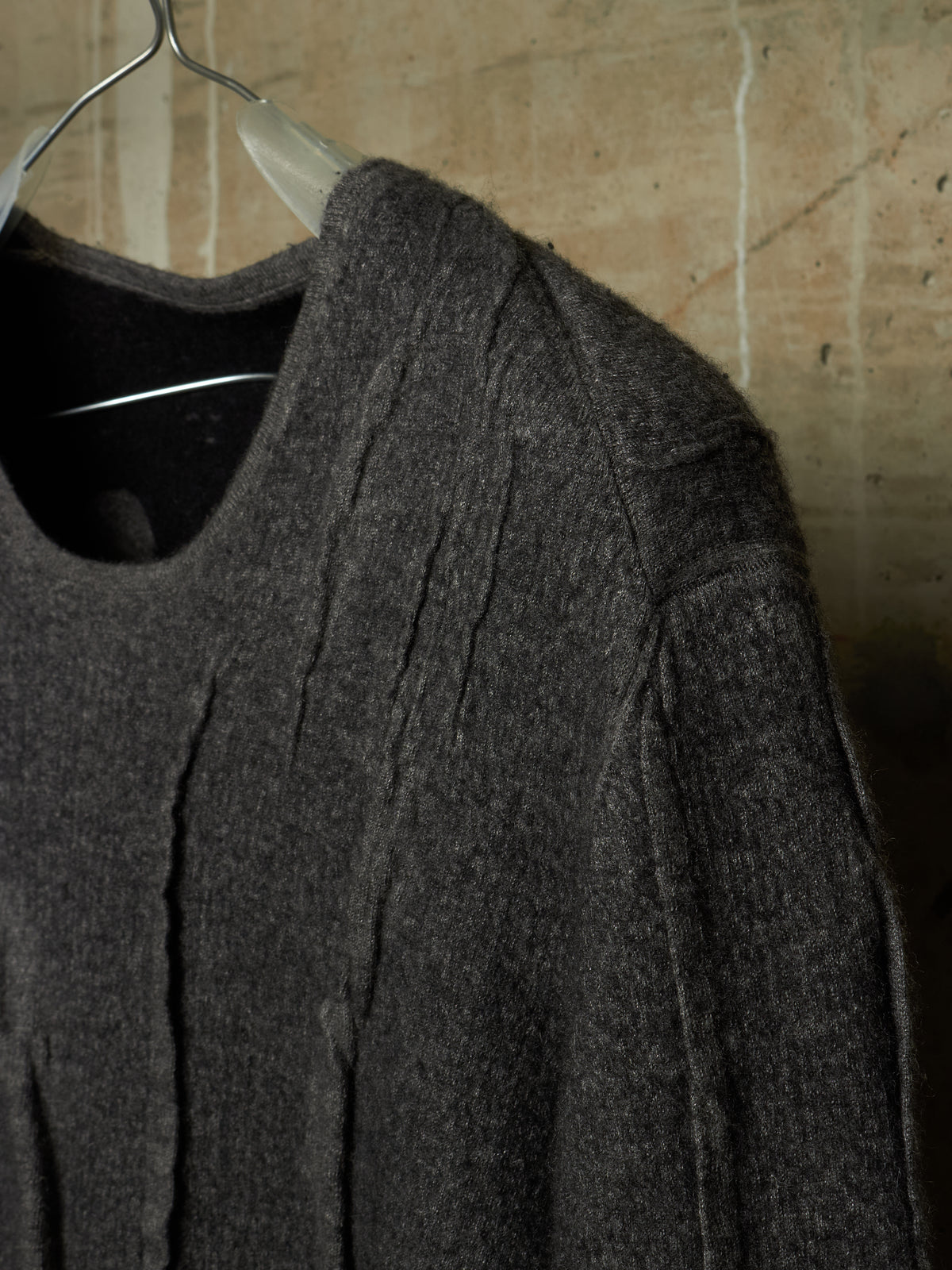 Label Under Construction Distressed Reversible Lunar Crewneck Sweater
