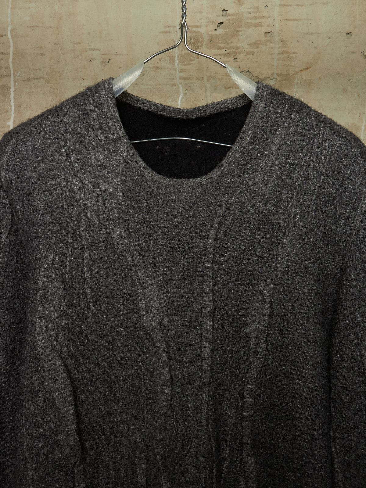 Label Under Construction Distressed Reversible Lunar Crewneck Sweater