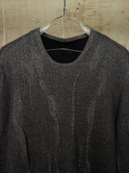 Label Under Construction Distressed Reversible Lunar Crewneck Sweater