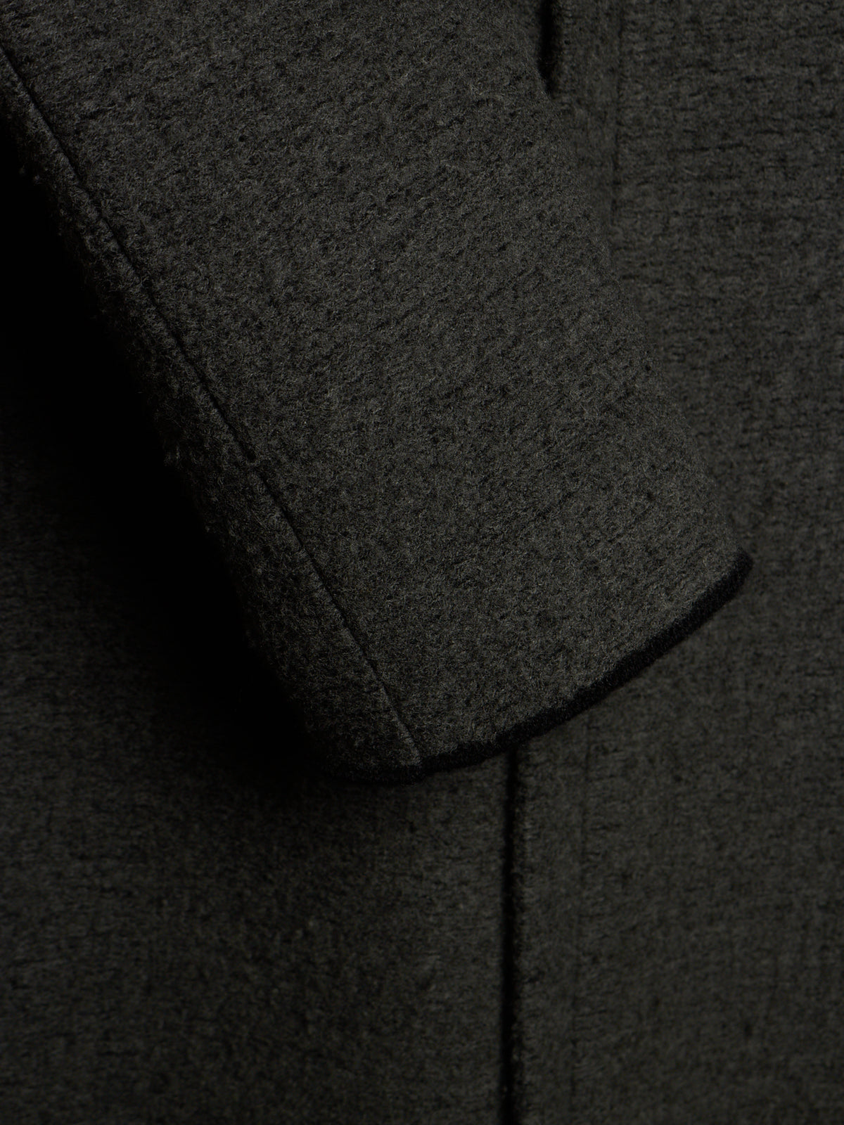 Label Under Construction AW16-17 '28FMCT62_WW62' Grey Virgin Wool Mock Neck Coat