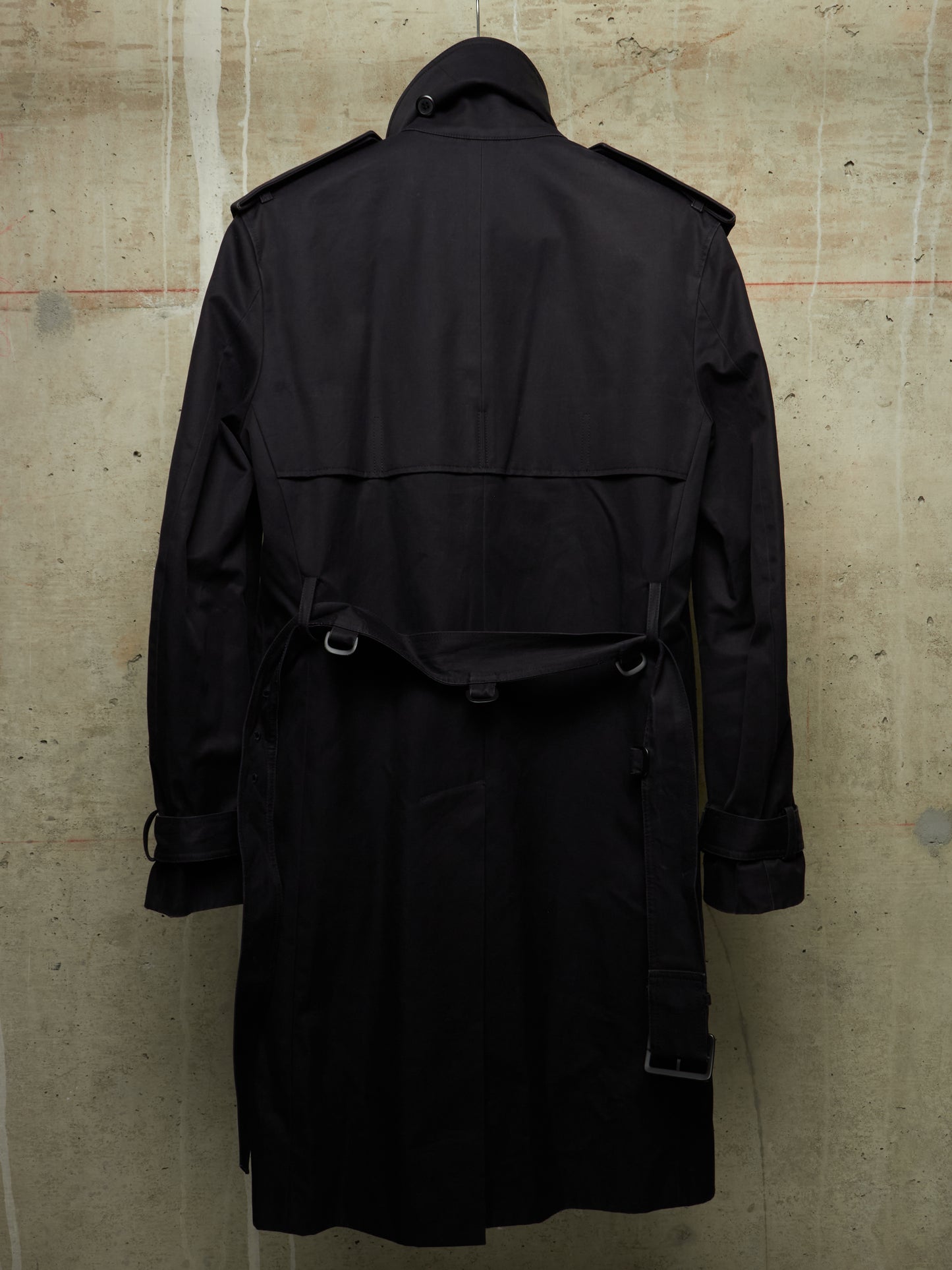 Lad Musician AW11 Dark Navy Cotton Gabardine Trench Coat