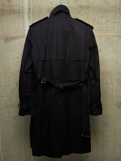 Lad Musician AW11 Dark Navy Cotton Gabardine Trench Coat