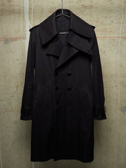 Lad Musician AW11 Dark Navy Cotton Gabardine Trench Coat
