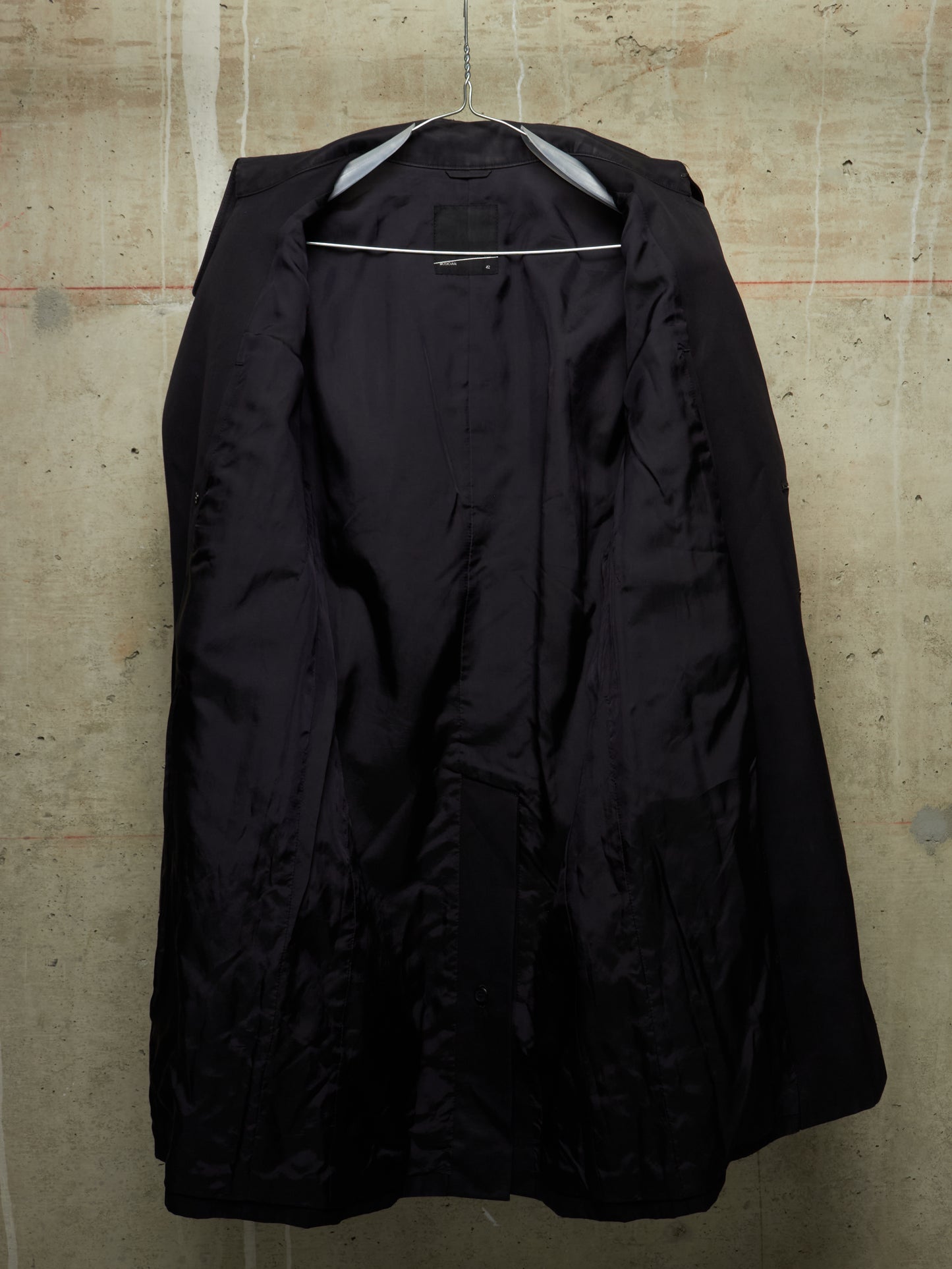Lad Musician AW11 Dark Navy Cotton Gabardine Trench Coat