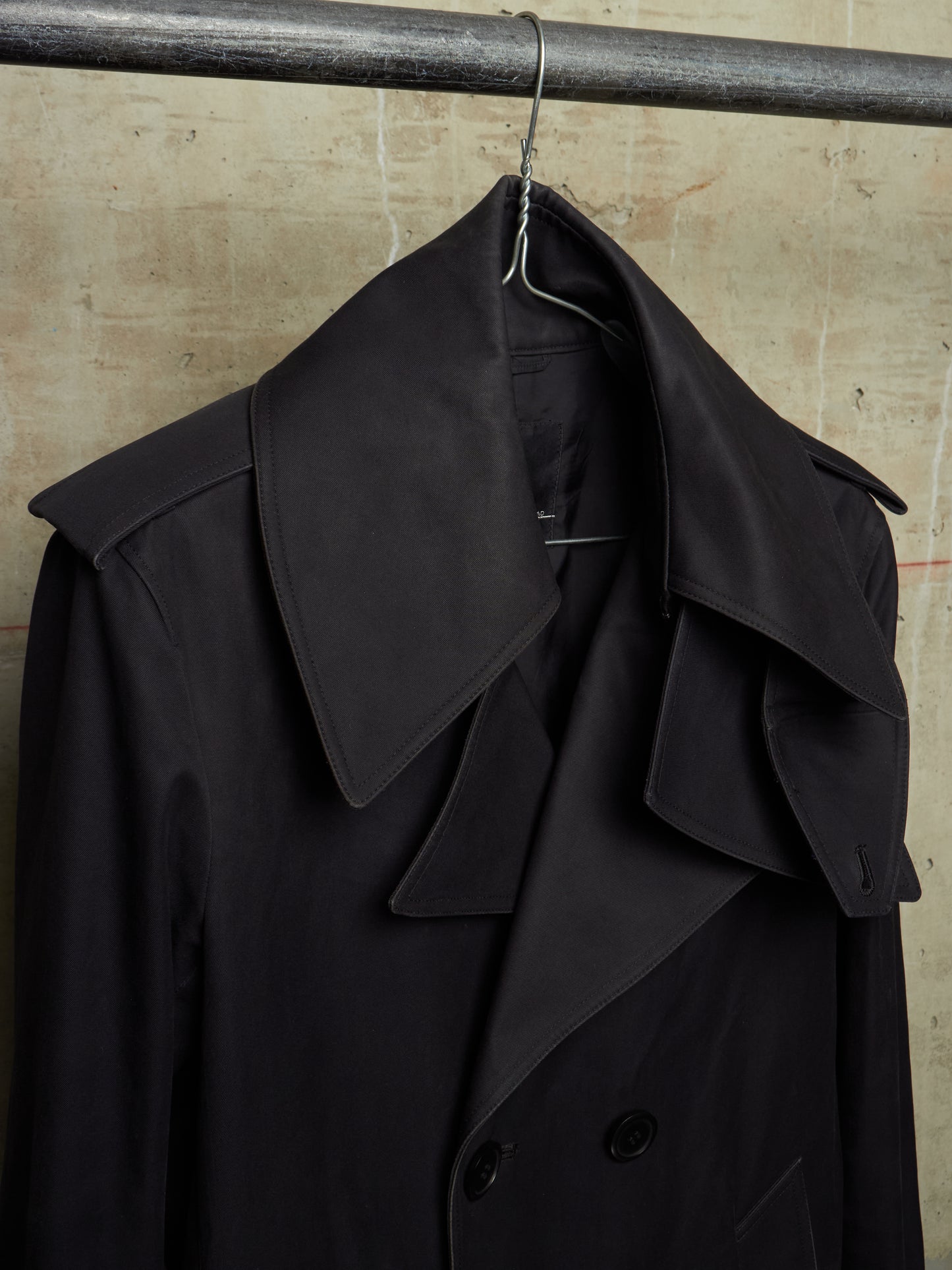Lad Musician AW11 Dark Navy Cotton Gabardine Trench Coat