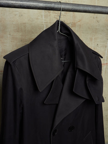 Lad Musician AW11 Dark Navy Cotton Gabardine Trench Coat