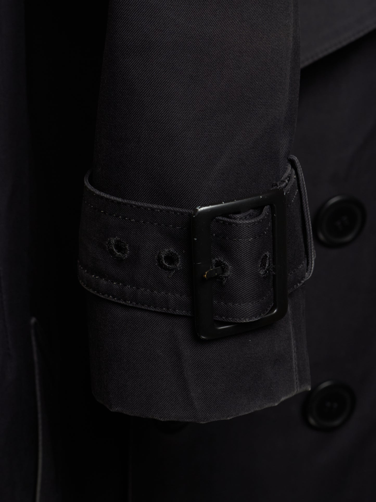 Lad Musician AW11 Dark Navy Cotton Gabardine Trench Coat