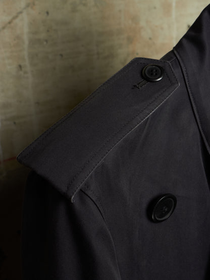Lad Musician AW11 Dark Navy Cotton Gabardine Trench Coat