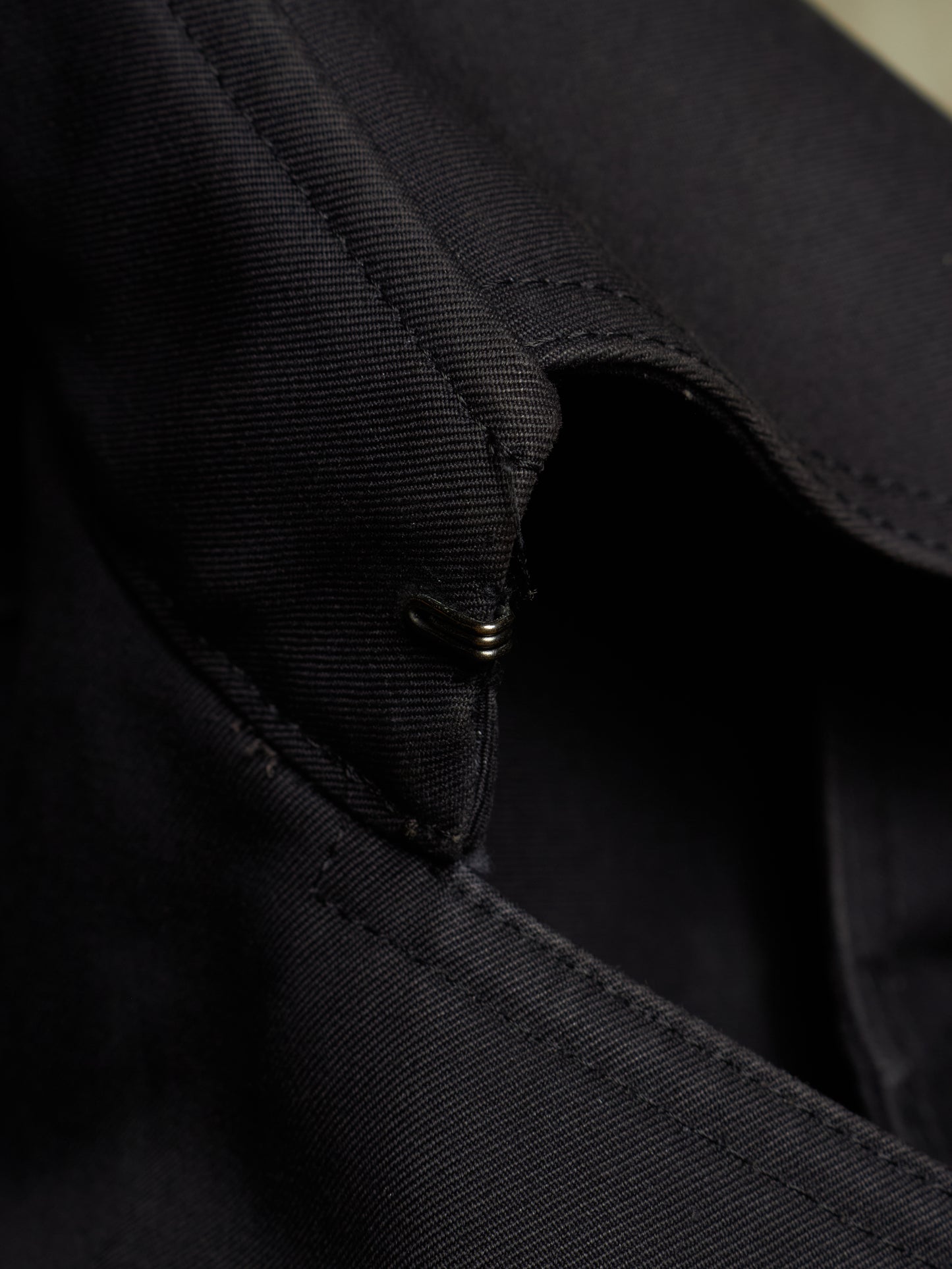 Lad Musician AW11 Dark Navy Cotton Gabardine Trench Coat