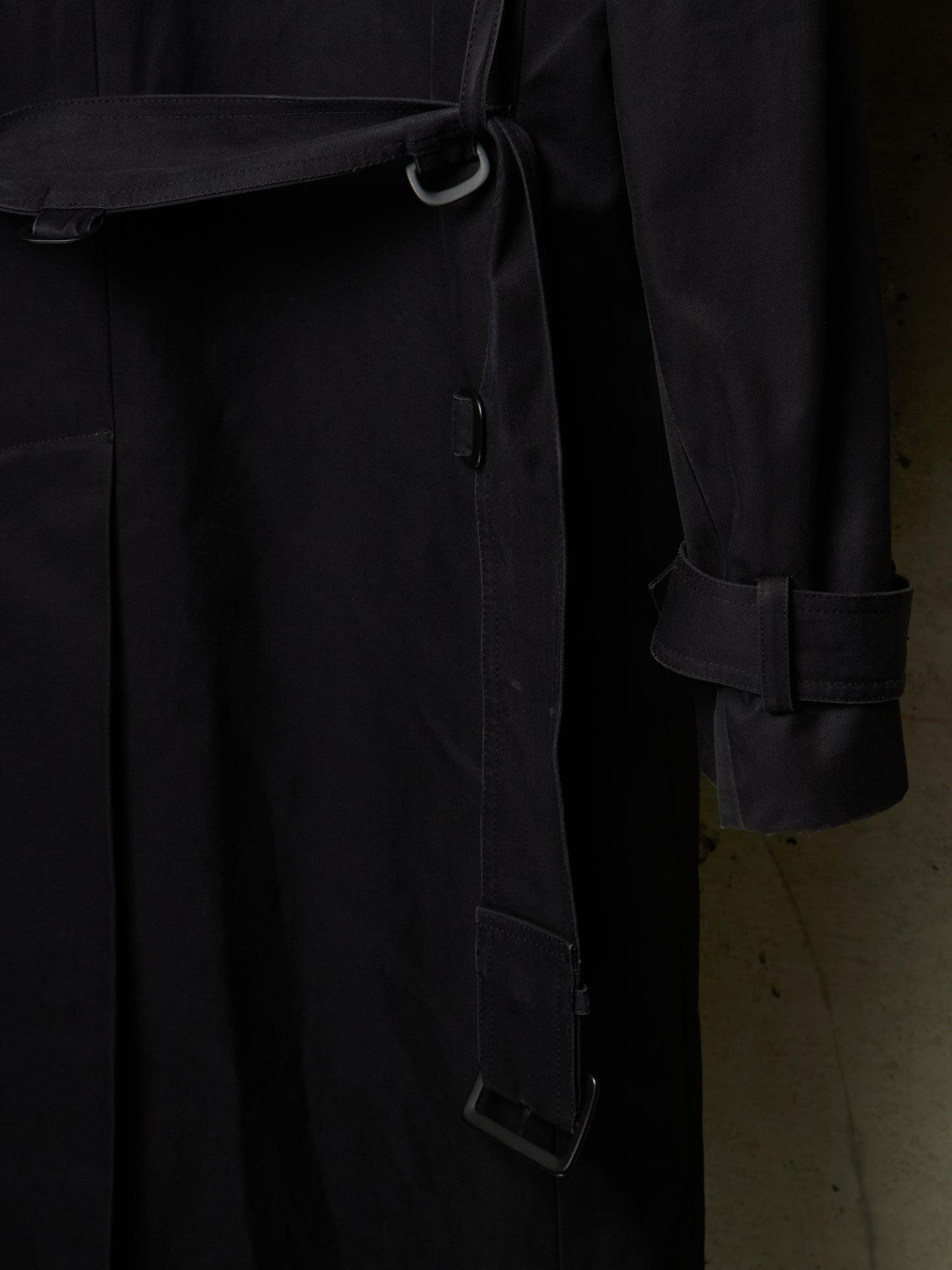 Lad Musician AW11 Dark Navy Cotton Gabardine Trench Coat