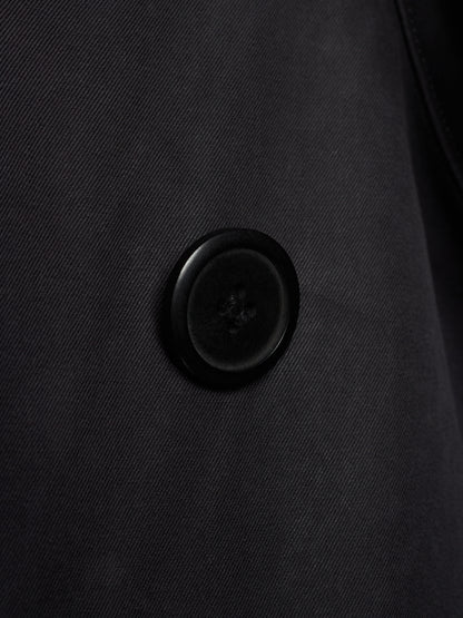 Lad Musician AW11 Dark Navy Cotton Gabardine Trench Coat
