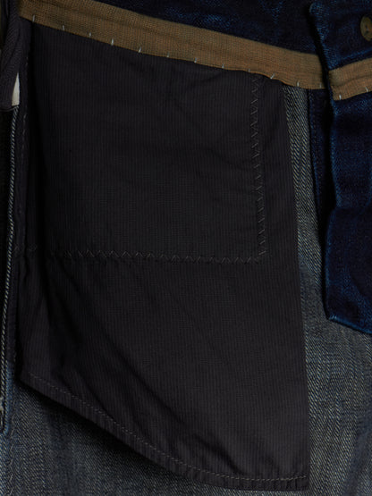 Layer-0 SS22 Indigo Overlock 5 Pocket Selvedge Denim