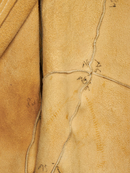 LEON EMANUEL BLANCK 2014 Resin Treated Distortion Hooded Aviator Deerskin Leather Jacket